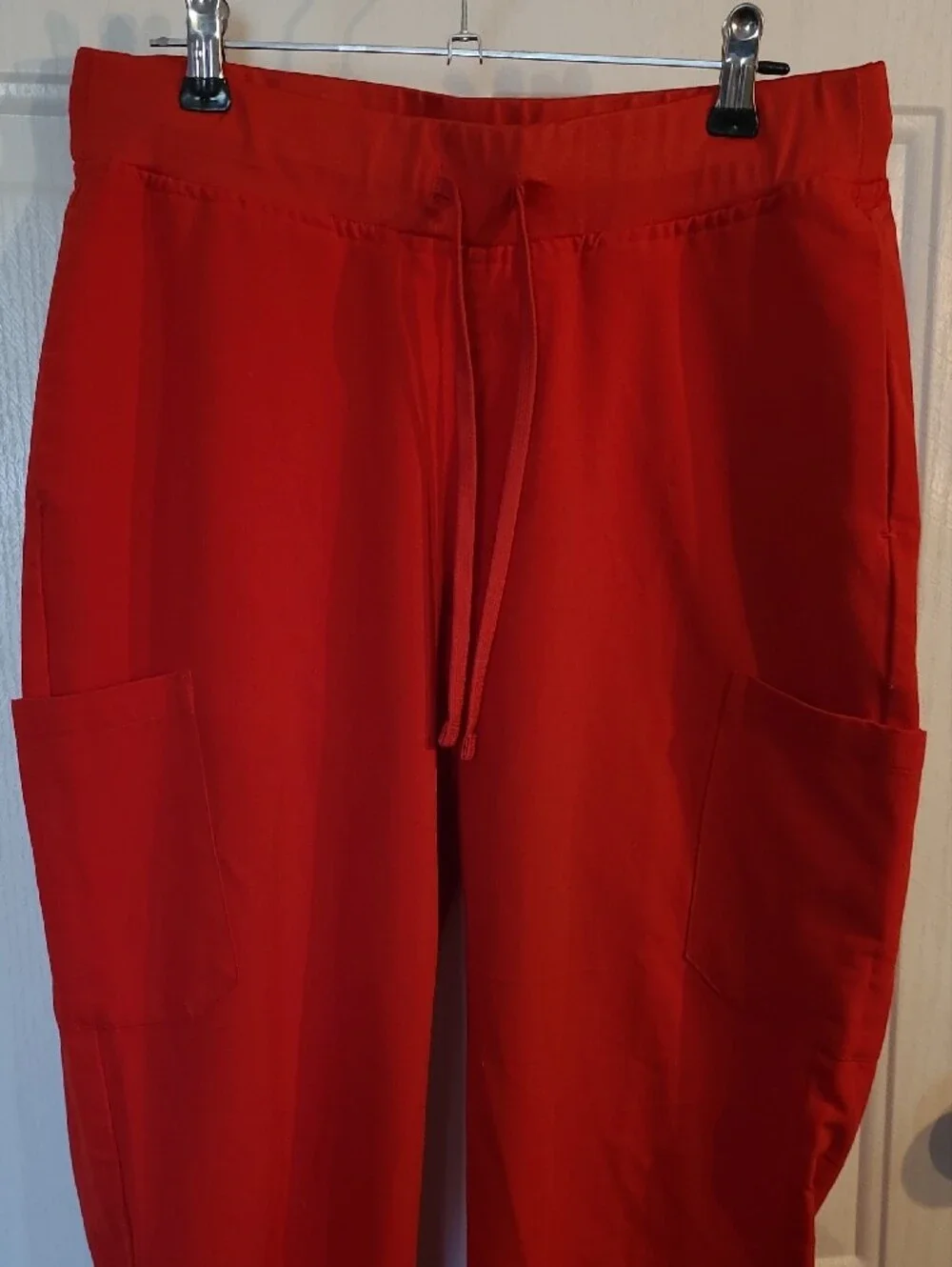 Women’s V-Neck Pajama Set in Deep Red
